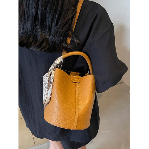 復古水桶包包女2026新款秋冬高級感手提單肩包時尚百搭質感斜後後背包