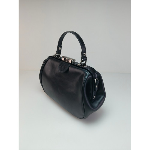 植鞣牛皮醫生包口金包手提單肩斜後後背包女包