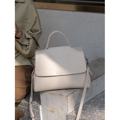 手提包女2026新款上班通勤高級感包包時尚百搭小衆氣質真皮斜後後背包