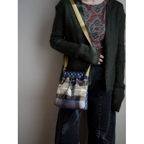 housedesign原創2026新款單肩手機包迷你輕便斜背復古拼色小包包 housedesign原創2026新款單肩手機包迷你輕便斜背復古拼色小包包