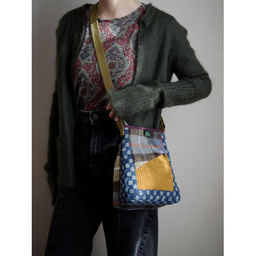 housedesign原創2026新款單肩手機包迷你輕便斜背復古拼色小包包 housedesign原創2026新款單肩手機包迷你輕便斜背復古拼色小包包