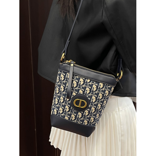 小包包女復古刺綉老花水桶包包女時尚潮流新款單肩斜背迷你手機包