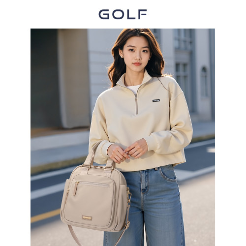 GOLF斜後後背包女可雙肩背2025新款大容量輕便單肩包中年媽媽手提包包