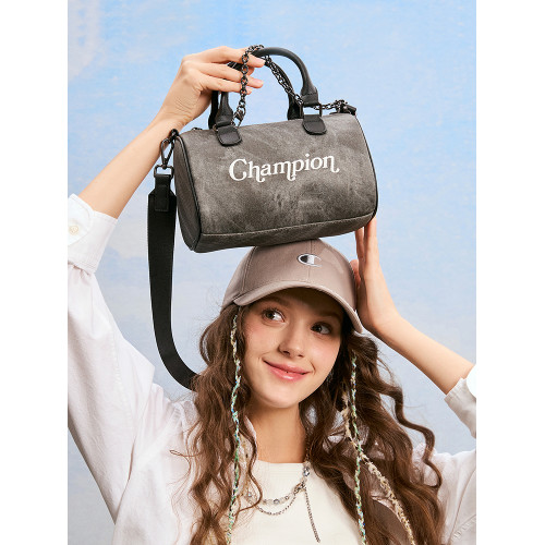 Champion冠軍官方金屬鏈條斜後後背包單肩包女生保齡球小個子牛仔包 Champion冠軍官方金屬鏈條斜後後背包單肩包女生保齡球小個子牛仔包