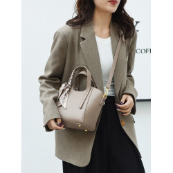 復古手提包包女2026新款時尚百搭單肩斜後後背包高級感上班通勤水桶包