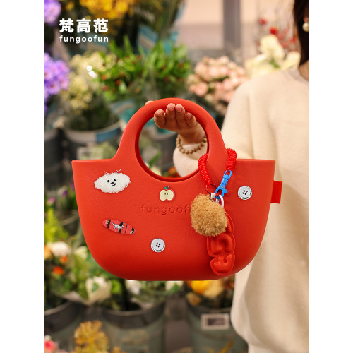 梵高範2026新款水桶包洗澡包菜籃子拎包手拎袋手提通勤包女大容量