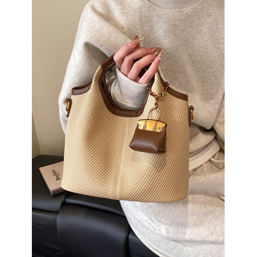 時尚手提水桶包女2025春季新款韓版ins潮流休閒單肩包高級感女包