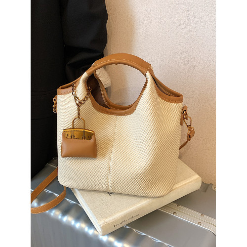 時尚手提水桶包女2025春季新款韓版ins潮流休閒單肩包高級感女包