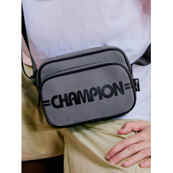 Champion冠軍官方單肩包男多口袋相機包休閒斜背背式兩用包包黑色