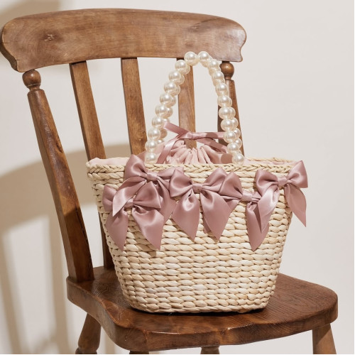 櫻花妹妹日系再入荷夏日天然玉米皮編織菜籃子櫻桃