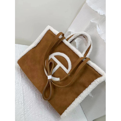 2025秋冬新款聯名款羊羔毛包包單肩手提大容量托特包斜背小方包