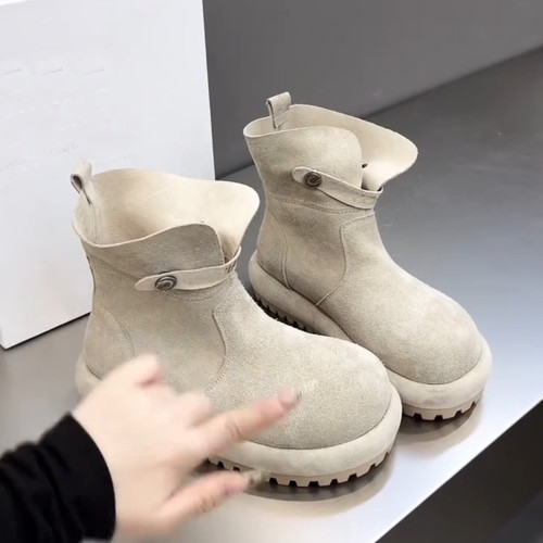 休閒時裝靴女鞋厚底經典時尚馬丁靴圓頭秋冬百搭女休閒鞋潮流短靴 休閒時裝靴女鞋厚底經典時尚馬丁靴圓頭秋冬百搭女休閒鞋潮流短靴