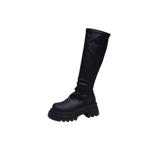 賈不假靴子女款長筒靴2026新款春季爆款超火高筒靴黑色絕美騎士靴 賈不假靴子女款長筒靴2026新款春季爆款超火高筒靴黑色絕美騎士靴