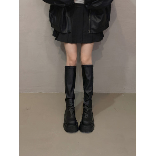 賈不假靴子女款長筒靴2026新款春季爆款超火高筒靴黑色絕美騎士靴 賈不假靴子女款長筒靴2026新款春季爆款超火高筒靴黑色絕美騎士靴