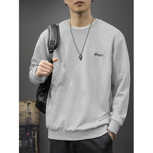 2025新款春秋款男裝秋季潮牌圓領衛衣男士長袖T恤上衣秋冬款男款