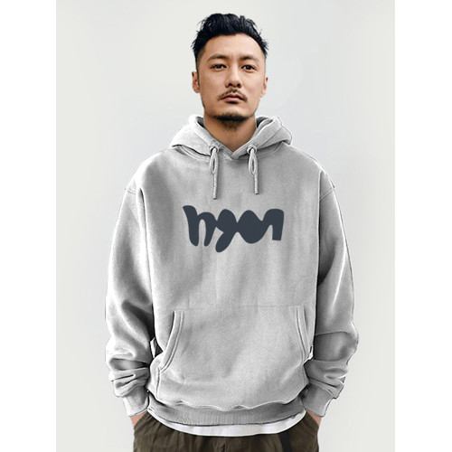 440克冬季餘文樂潮牌男裝衛衣男士連帽外套學生寬鬆加絨純色帽衫