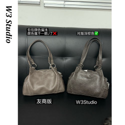 W3Studio韓國小衆ason流浪包復古暗黑大容量通勤機車包單肩托特包