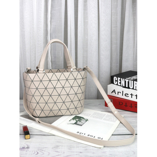 小號水桶包幾何菱格包經典啞光PVC圓邊材料背手提包小挎包斜後後背包