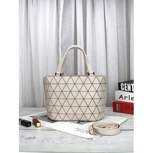 小號水桶包幾何菱格包經典啞光PVC圓邊材料背手提包小挎包斜後後背包