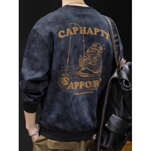 大碼潮牌加絨衛衣男春秋款圓領男款衣服秋季2024新款男士長袖男裝 大碼潮牌加絨衛衣男春秋款圓領男款衣服秋季2024新款男士長袖男裝