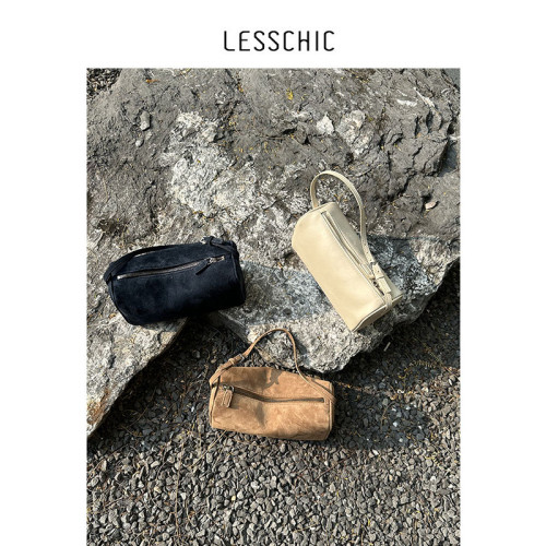 LESSCHIC  90s筆袋單肩腋下斜背手拎鉛筆包