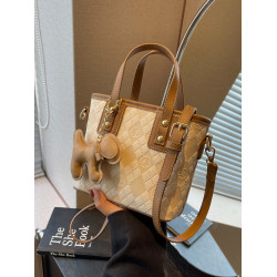 小包包女包2026新款時尚簡約百搭高級感菱格迷你斜後後背包手提水桶包