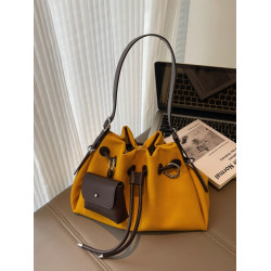 小衆設計時尚百搭束口通勤水桶包包女式2025新款簡約高級感腋下包