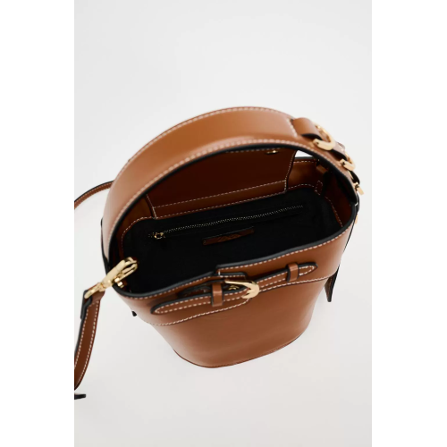 ZA家女包手拎水桶包女2024新款時尚通勤肩斜後後背包春季質感女包