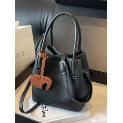 韓系小衆菜籃子水桶包2025秋季新款托特包通勤單肩斜背手提小包包