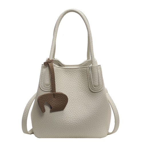 韓系小衆菜籃子水桶包2025秋季新款托特包通勤單肩斜背手提小包包