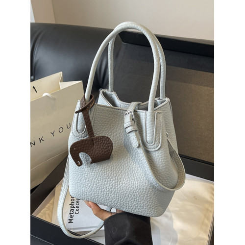 韓系小衆菜籃子水桶包2025秋季新款托特包通勤單肩斜背手提小包包