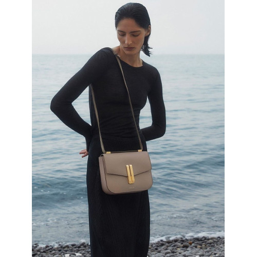 英國小衆品牌2025新款Demellier包包女士真皮單肩斜背輕奢豆腐包