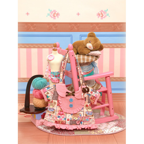 LutraJump〔縫紉部屋〕印花絎棉拼布風小衣服造型手提包單肩包