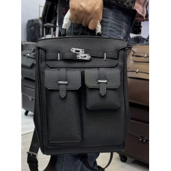 休閒真皮質感上班通勤手提鉑金包斜背男女胸包時尚雙肩後後背包書包潮