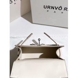 A.cound Song真皮徽章凱莉包包女2025新款潮休閒通勤手提包斜後後背包