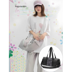 韓國小衆hugyourskin包手提包波士頓刺綉hug your skin斜後後背包