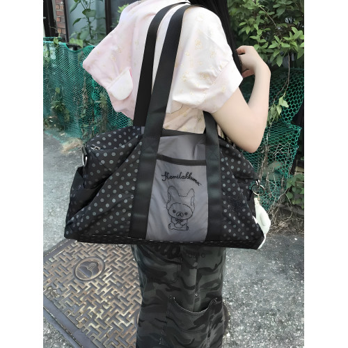 韓國小衆hugyourskin包手提包波士頓刺綉hug your skin斜後後背包