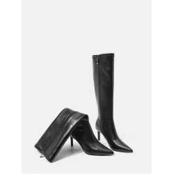 不過膝長靴高筒靴瘦瘦靴2026年秋冬新款尖頭細跟高跟鞋騎士靴子女