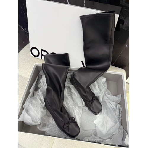 jennie同款方頭過膝蝴蝶結芭蕾靴2026春季新款平底長筒彈力瘦瘦靴 jennie同款方頭過膝蝴蝶結芭蕾靴2026春季新款平底長筒彈力瘦瘦靴