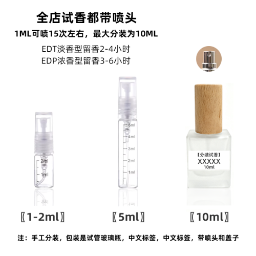 瑪麗之香水德利娜香草園高尚晨露雲柔謐語歐麗安娜赫洛德小樣試香