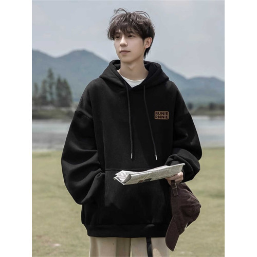 港風美式復古潮牌重磅100%純棉連帽衛衣男裝秋冬寬鬆加絨百搭痞帥 港風美式復古潮牌重磅100%純棉連帽衛衣男裝秋冬寬鬆加絨百搭痞帥