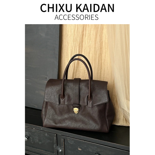 CHIXUKAIDAN高級感公文托特包女士2026新款大容量手提包通勤大包
