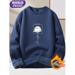 唐獅集團DESSO秋冬重磅純棉加絨圓領衛衣潮流潮流印花衛衣外套