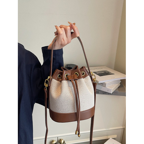 時尚洋氣水桶包包2025新款女夏手拎復古簡約單肩包小衆設計斜後後背包 時尚洋氣水桶包包2025新款女夏手拎復古簡約單肩包小衆設計斜後後背包