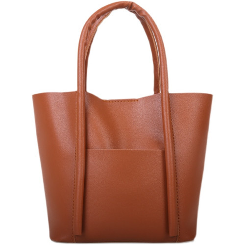 百搭質感小衆手提托特水桶包包女2023新款潮時尚歐美休閒軟面大包