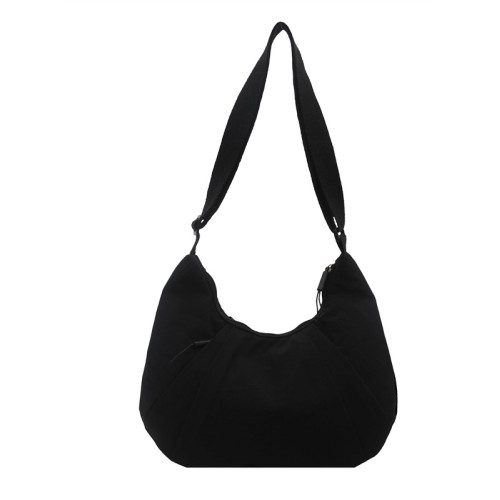 夏季女包2025新款潮休閒大容量通勤餃子包包女時尚簡約單肩斜後後背包