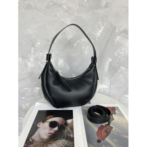 進口意大利頭層牛皮2025流行新款爆款月牙包通勤斜背單肩腋下包女