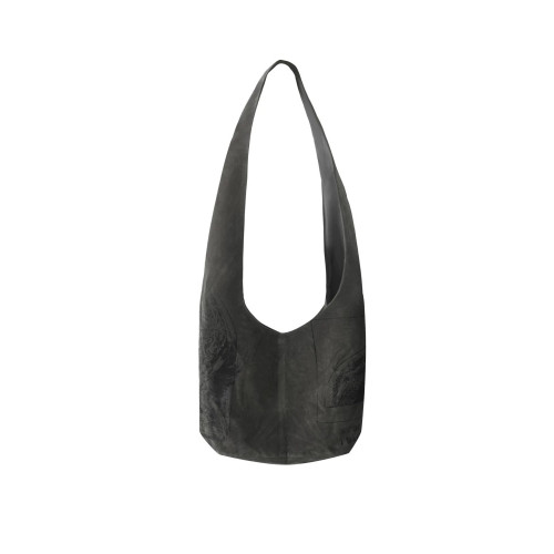 「Rabbit.b」REMAKE25SS手工PUNK暗黑印花絨布復古餃子托特斜後後背包