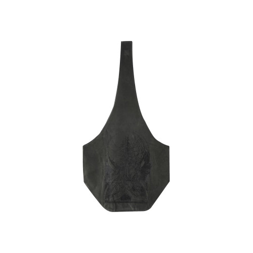 「Rabbit.b」REMAKE25SS手工PUNK暗黑印花絨布復古餃子托特斜後後背包