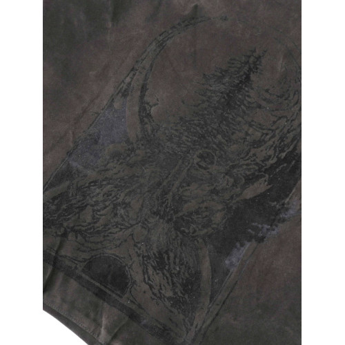 「Rabbit.b」REMAKE25SS手工PUNK暗黑印花絨布復古餃子托特斜後後背包